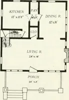 An illustration from Aladdin homes : "built in a day" Catalog no. 29 (1917)