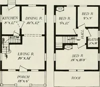 An illustration from Aladdin homes : "built in a day" Catalog no. 29 (1917)