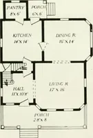 An illustration from Aladdin homes : "built in a day" Catalog no. 29 (1917)