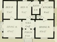 An illustration from Aladdin homes : "built in a day" Catalog no. 32 (1919)