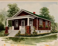 An illustration from Aladdin homes : "built in a day" Catalog no. 32 (1919)