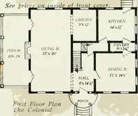 An illustration from Aladdin homes : "built in a day" Catalog no. 32 (1919)