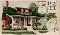 An illustration from Aladdin homes : "built in a day" Catalog no. 32 (1919)