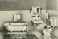 An illustration from Aladdin Manual of construction : containing practical methods covering every step necessary in the erection of Aladdin houses, barns, garages, etc. / prepared and illustrated by David S. Betcone (1918)