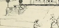 An illustration from Aladdin Manual of construction : containing practical methods covering every step necessary in the erection of Aladdin houses, barns, garages, etc. / prepared and illustrated by David S. Betcone (1918)