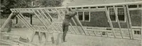An illustration from Aladdin Manual of construction : containing practical methods covering every step necessary in the erection of Aladdin houses, barns, garages, etc. / prepared and illustrated by David S. Betcone (1918)