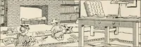 An illustration from Aladdin Manual of construction : containing practical methods covering every step necessary in the erection of Aladdin houses, barns, garages, etc. / prepared and illustrated by David S. Betcone (1918)