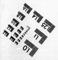 An illustration from The space-threshold of colours and its dependence upon contrast [microform] : first article (1898)