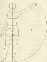 An illustration from Alberti Dvreri clarissimi pictoris et geometrae De symmetria partium humanorum corporum libri quatuor : è germanica lingua in latinam versi (1557)