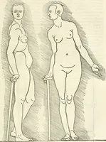 An illustration from Alberti Dvreri clarissimi pictoris et geometrae De symmetria partium humanorum corporum libri quatuor : è germanica lingua in latinam versi (1557)