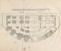 An illustration from Albertus Durerus Nurembergensis pictor huius aetatis celeberrimus, versus è Germanica lingua in Latinam, pictoribus, fabris aerariis ac lignariis, lapicidis, statuariis, & vniuersis demum qui circino, gnomone, libella, aut alioqui certa mensura opera sua examinant, propè necessarius, adeò exactè quatuor his suaru[m] Institutionum geometricarum libris, lineas, superficies & solida corpora tractauit, adhibitis designationibus ad eam rem accommodatissimis : denuo ad scripti exemplaris fidem omnia diligenter recognita, emendatius iam in lucem exeunt (1535)