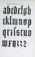 An illustration from Albertvs Dvrervs Nvrembergensis pictor hvivs aetatis celeberrimus, versus è Germanica lingua in Latinam : pictoribus, fabris aerariis ac lignariis, lapicidis, statuariis, & vniuersis demum qui circino, gnomone, libella, aut alioqui certa mensura opera sua examinant, propè necessarius, adeò exactè : quatuor his suaru[m] Institutionum geometricarum libris, lineas, superficies & solida corpora tractauit, adhibitis designationibus ad eam rem accommodatissimis : denuo ad scripti exemplaris fidem omnia diligenter recognita, emendatius iam in lucem exeunt (1535)