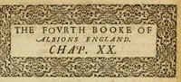 An illustration from Albions England : a continued historie of the same kingdome, from the originals of the first inhabitants thereof : with most the chiefe alterations and accidents theare hapning, vnto, and in the happie raigne of our now most gracious soueraigne, Queene Elizabeth : not barren in varietie of inuentiue and historicall intermixtures (1602)