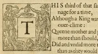 An illustration from Albions England : a continued historie of the same kingdome, from the originals of the first inhabitants thereof : with most the chiefe alterations and accidents theare hapning, vnto, and in the happie raigne of our now most gracious soueraigne, Queene Elizabeth : not barren in varietie of inuentiue and historicall intermixtures (1602)
