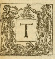 An illustration from Albions England : a continued historie of the same kingdome, from the originals of the first inhabitants thereof : with most the chiefe alterations and accidents theare hapning, vnto, and in the happie raigne of our now most gracious soueraigne, Queene Elizabeth : not barren in varietie of inuentiue and historicall intermixtures (1602)