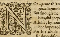An illustration from Albions England : a continued historie of the same kingdome, from the originals of the first inhabitants thereof : with most the chiefe alterations and accidents theare hapning, vnto, and in the happie raigne of our now most gracious soueraigne, Queene Elizabeth : not barren in varietie of inuentiue and historicall intermixtures (1602)