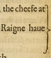 An illustration from Albions England : a continued historie of the same kingdome, from the originals of the first inhabitants thereof : with most the chiefe alterations and accidents theare hapning, vnto, and in the happie raigne of our now most gracious soueraigne, Queene Elizabeth : not barren in varietie of inuentiue and historicall intermixtures (1602)