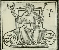 An illustration from Albumasar, De magnis [con]iunctionibus, anno[rum] reuolutio[n]ibus, ac eo[rum] profectionibus octo [con]tines tractatus (1515)