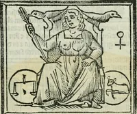 An illustration from Albumasar, De magnis [con]iunctionibus, anno[rum] reuolutio[n]ibus, ac eo[rum] profectionibus octo [con]tines tractatus (1515)