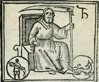 An illustration from Albumasar, De magnis [con]iunctionibus, anno[rum] reuolutio[n]ibus, ac eo[rum] profectionibus octo [con]tines tractatus (1515)