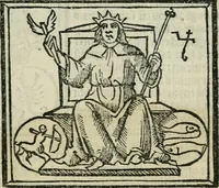 An illustration from Albumasar, De magnis [con]iunctionibus, anno[rum] reuolutio[n]ibus, ac eo[rum] profectionibus octo [con]tines tractatus (1515)