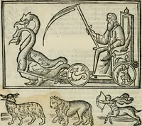 An illustration from Albumasar, De magnis [con]iunctionibus, anno[rum] reuolutio[n]ibus, ac eo[rum] profectionibus octo [con]tines tractatus (1515)