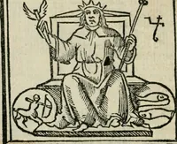 An illustration from Albumasar, De magnis [con]iunctionibus, anno[rum] reuolutio[n]ibus, ac eo[rum] profectionibus octo [con]tines tractatus (1515)