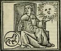 An illustration from Albumasar, De magnis [con]iunctionibus, anno[rum] reuolutio[n]ibus, ac eo[rum] profectionibus octo [con]tines tractatus (1515)