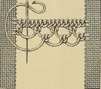 An illustration from Album de broderies au point de croix (1885)
