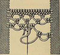 An illustration from Album de broderies au point de croix (1885)