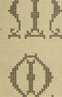 An illustration from Album de broderies au point de croix (1885)
