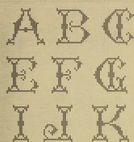 An illustration from Album de broderies au point de croix (1885)