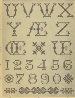 An illustration from Album de broderies au point de croix (1885)
