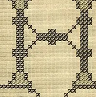 An illustration from Album de broderies au point de croix (1885)