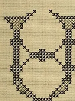 An illustration from Album de broderies au point de croix (1885)