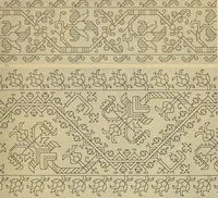An illustration from Album de broderies au point de croix (1885)