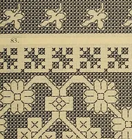 An illustration from Album de broderies au point de croix (1885)