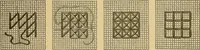 An illustration from Album de broderies au point de croix (1885)