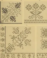 An illustration from Album de broderies au point de croix (1885)