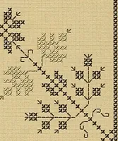 An illustration from Album de broderies au point de croix (1885)