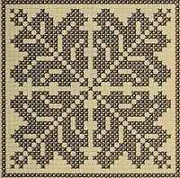 An illustration from Album de broderies au point de croix (1885)