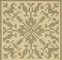 An illustration from Album de broderies au point de croix (1885)