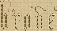 An illustration from Album de broderies au point de croix (1885)