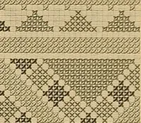 An illustration from Album de broderies au point de croix (1885)