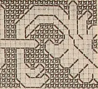 An illustration from Album de broderies au point de croix (1885)