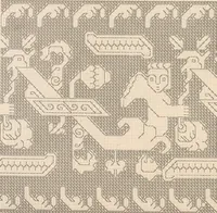 An illustration from Album de broderies au point de croix (1885)