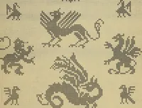 An illustration from Album de broderies au point de croix (1885)