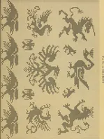 An illustration from Album de broderies au point de croix (1885)