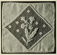 An illustration from Album de filet brodé (1900)