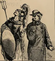 An illustration from Album du siège : recueil de caricatures publiées pendant le siège dans le Charivari (1871)